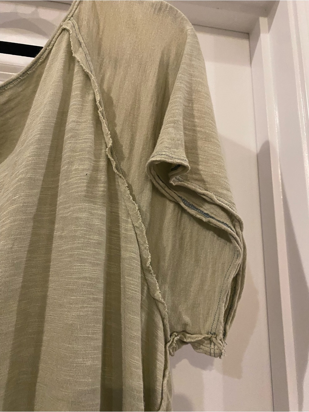 We the free light Olive Green Short Sleeve top - Picture 7 of 9